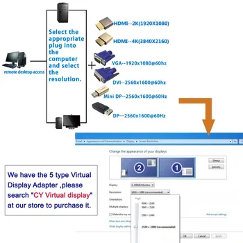 Yeni Sanal Ekran Adaptörü DP DisplayPort Kukla Fiş Başsız Hayalet Emulator Konektörü DOM668 2