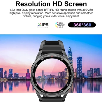 LIGE Yeni AMOLED Smartwatch Erkekler 2022 Paslanmaz çelik akıllı saat Her Zaman Ekran Zaman Spor Spor Bilezik 360 * 360 HD Ekran