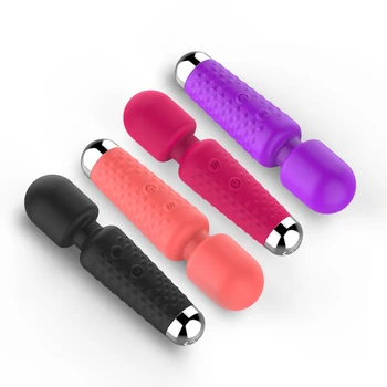 Güçlü Mini Vibratörler Kadınlar için 16 Hızları AV Sihirli Değnek USB Şarj G Noktası Masaj Yetişkin Seks Oyuncakları Kadın için 18+ 4