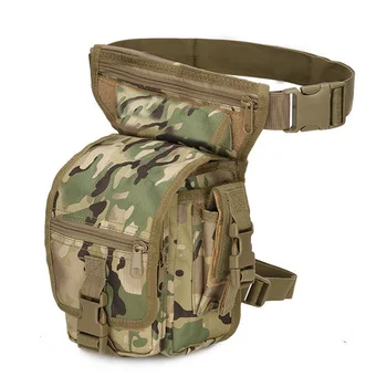 Molle bacak çantası Taktik Bel Paketi Askeri Bırak Bacak Çanta Yürüyüş Avcılık Kamp Bisiklet Su Geçirmez bel çantası