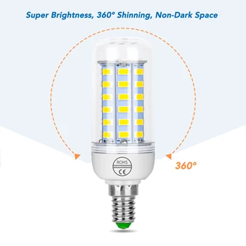 Led E27 Ampul GU10 mısır rengi lamba E14 Spot Led B22 foco Lampada G9 Spot ışık 220V Bombilla LED enerji tasarruflu lamba Ev İçin