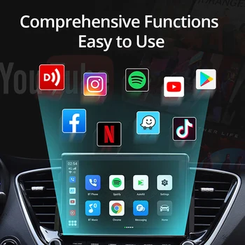 Qualcomm Snapdragon Android 10 Kablosuz Carplay Android Otomatik Aı Kutusu Araba Akıllı Sistemi Volkswagen Netflix Android Kutusu 0
