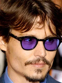 Güneş gözlüğü Erkekler Sihirli Macera Johnny Depp Gözlük karayip korsanları Renkli Adam güneş gözlüğü Erkek Retro Gözlük Erkekler İçin 1
