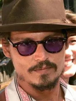 Güneş gözlüğü Erkekler Sihirli Macera Johnny Depp Gözlük karayip korsanları Renkli Adam güneş gözlüğü Erkek Retro Gözlük Erkekler İçin 5