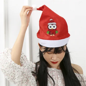 Elmas Boyama DIY Noel Şapka Yetişkinler Çocuklar Noel Süslemeleri Ev İçin Noel Noel Baba Hediye Sıcak Kış Kap Navidad Noel