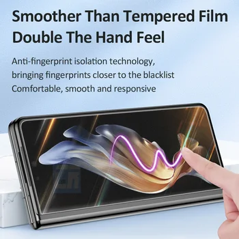 999D Parmak İzi Mat Hidrojel Film Samsung Galaxy Z Kat 2 3 4 5G W21 Ekran Koruyucu için Samsung Z Flip 4 3 cam değil