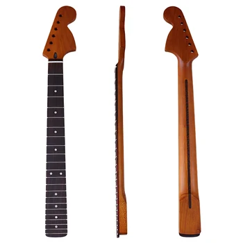 Kavrulmuş Alev Kanada Akçaağaç Büyük baş ST Elektro Gitar Boyun Mat Finish Gülağacı Klavye 22 Frets 5.6 Genişlik kemik somun