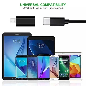USB Tip C Dişi mikro USB Erkek Adaptör Konnektörü Tip - C mikro USB şarj adaptörü Xiaomi Redmi Huawei için Telefon Dönüştürücü