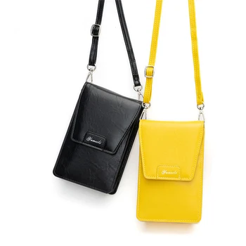 Moda Çanta Kadınlar için Küçük Telefon Crossbody Çanta Kart Yuvaları içinde Yumuşak PU Deri Mini Omuz Messenger Çantalar Dropship 3