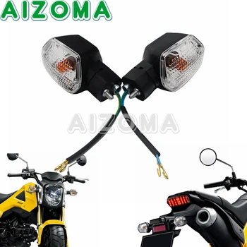 2pc Motosiklet Sinyal Işık Göstergesi Lamba Blinker Flash Motosiklet Amber Lamba Honda MSX125 MSX 125 2013-İçin Arka Devre Ön 4