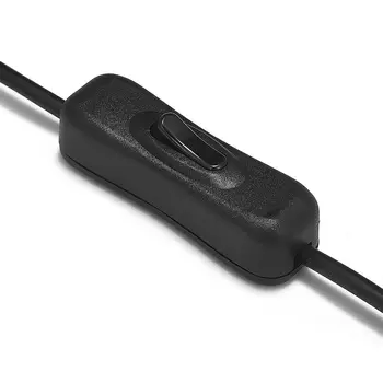 Çevrimiçi Açık Kapalı Anahtarı LED Konektörü DC Dişi Erkek Güç Kablosu Fiş Adaptörü İle 5.5 * 2.1 mm DC Fiş Hattı Jack Tel 5