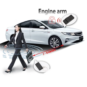 U90C 2.4 G RFID Kablosuz Motor Kilit Sistemi Anti-Hacking Araba Alarm Sistemi Akıllı Devre Kesme Otomatik Kilidini Cihazı Immobilizer 0