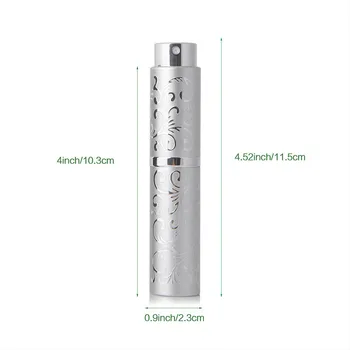 10ml Doldurulabilir Parfüm Şişesi Metal Alüminyum Cam Sprey Şişesi Kozmetik Konteyner Seyahat Essentials parfüm atomizador parfüm