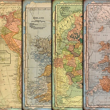 Eski Harita Seyahat Malzeme Çıkartmalar Önemsiz Günlüğü Arka Plan Dekorasyon DIY Scrapbooking Craft Sticker