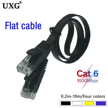 Ethernet Kablosu Cat6 Lan Kablosu UTP CAT 6 RJ45 Ağ Düz Kısa Kablo 10m / 1m / 3m / 5m Yama Kablosu Dizüstü Yönlendirici pc bilgisayar