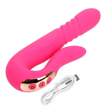 IKOKY ısıtma otomatik teleskopik değnek AV çubuk vibratör vajinal G noktası masaj sokmak Dildo vibratör seks oyuncakları kadınlar için 4