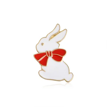 Tavşan Anahtar Karikatür Metal Pin Rozeti Giysi Rozetleri Sırt Çantası Güzelleştirmek Simgeler Paketi Simgesi Giyim Dekoratif Broşlar