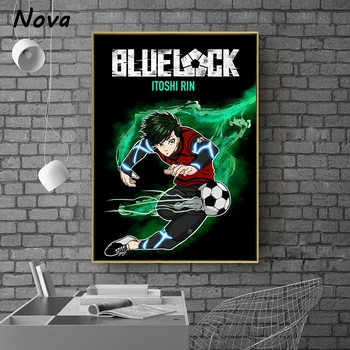 Japon Anime BLUELOCK Futbol Modern Anime Posteri MAVİ KİLİT Ev Dekor Tuval Boyama Duvar Sanatı Estetik Odası Dekor Cuadros 1