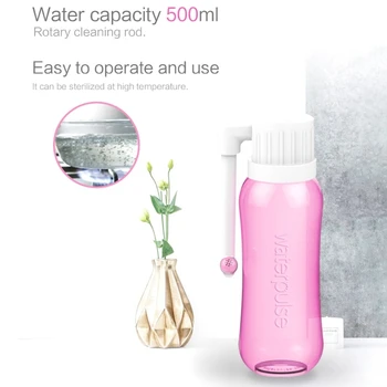 Taşınabilir yıkama hijyen temizlik bakım durulama Gadget şişe kadınlar için 500ML