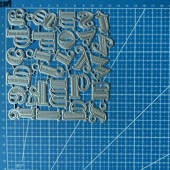 Şanslı Tanrıça Metal Kesme Ölür Kalın Alfabe Dıy Scrapbooking Fotoğraf Albümü Dekoratif Kabartma Kağıt Kartı El Sanatları