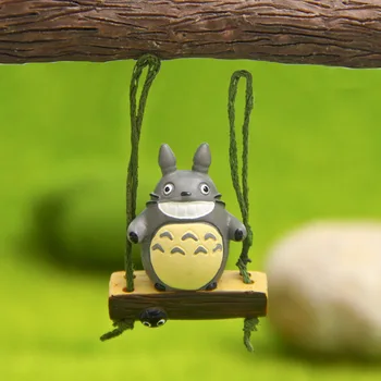 Anime Ghibli Miyazaki Hayao Koleksiyonu Totoro Otobüs Mei Faceless Man Korkuluk Şekil Doll Süs Modeli Minyatür Oyuncak Ev Dekor 0