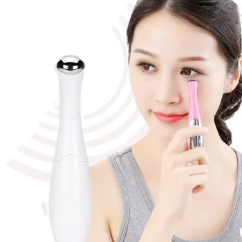 YENİ Moda Mini Taşınabilir Elektrikli Göz masaj kalemi Cihazı Koyu Daire Yüz Bakımı Titreşim Ince Yüz Sopa Anti Çanta Kılıfı ve Kırışıklık 1