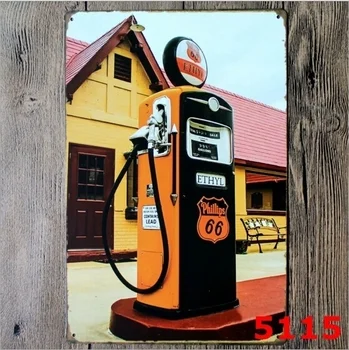 Phillips 66 Mobilgs Benzin İstasyonu Retro Metal Tabela Ev Kulübü Posteri Duvar Dekor 20x30CM (Mağazamızı Ziyaret Edin, Daha Fazla Ürün!!!)