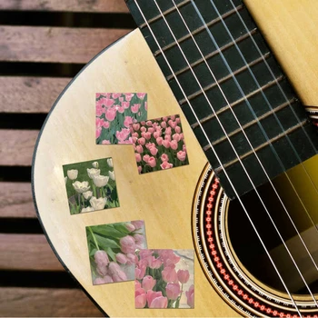 10/69 ADET Çiçekler Sticker Taze Tulipa Çiçek Bitki Su Geçirmez El Hesabı Dekorasyon Scrapbooking Gitar Telefon Çocuk Oyuncakları