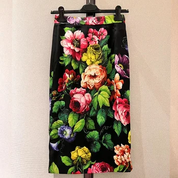 Yüksek Kaliteli Kadın İpek Gömlek Çiçek Baskı Gevşek Uzun Kollu Gömlek Çok Yönlü OL Moda Rahat Tatil Üstleri Sonbahar Kış 202