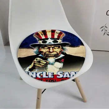 Dünya Savaşı Sam Amca Sanat koltuk pedi Ev Yastık Yumuşak Peluş sandalye minderi Kış Ofis Bar kanepe yastığı