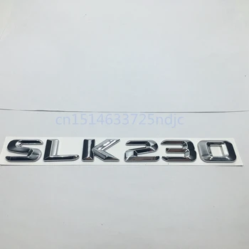 Mercedes Benz için SLK230 SLK250 SLK280 SLK300 Araba Arka bagaj amblemi Rozeti Krom Alfabe Mektup Çıkartmalar R170 R171 R172