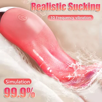 10 Modu ısıtma dil yalama vibratör Mini Seks Oyuncakları kadınlar için klitoris stimülatörü g-spot meme kadın Masturbator Çiftler ürün 3