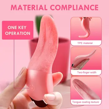 10 Modu ısıtma dil yalama vibratör Mini Seks Oyuncakları kadınlar için klitoris stimülatörü g-spot meme kadın Masturbator Çiftler ürün 4