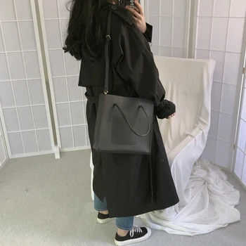 Şık Kadın Trençkot Casual kadın Uzun Giyim Gevşek Palto Sonbahar Kış Moda Kruvaze Rüzgarlık Femme