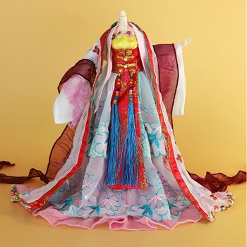 Tasfiye Satışı ● El yapımı HanFu Çin Antik Kostüm oyuncak bebek giysileri Barbie 30CM Kızlar 1/6 Bjd Bebek Aksesuarları Oyuncaklar