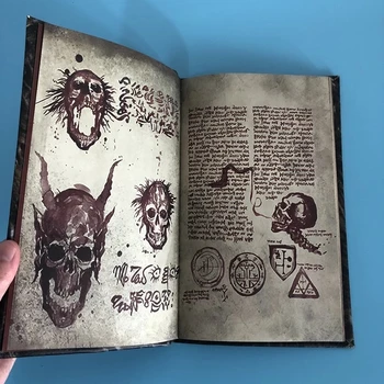 Yeni Necronomicon ResinDark Sihirli Kitap Şeytan Evil Dead Summon Kitap Korku Filmi Prop Koleksiyonu Cadılar Bayramı Ev Odası Masaüstü Dekor