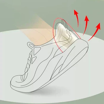 2 adet Tabanlık Yama Topuk Pedleri spor ayakkabılar Ayarlanabilir Boyutu Aşınma Önleyici Ayak Pedi Yastık Eklemek Astarı Topuk Koruyucu Arka Etiket 1