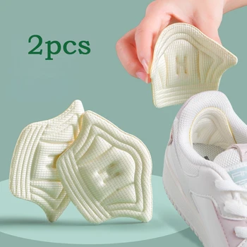 2 adet Tabanlık Yama Topuk Pedleri spor ayakkabılar Ayarlanabilir Boyutu Aşınma Önleyici Ayak Pedi Yastık Eklemek Astarı Topuk Koruyucu Arka Etiket 4