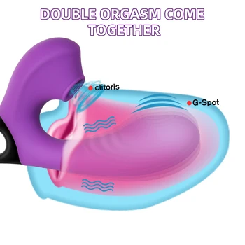 Vasana 2 İn 1 Klitoris Emme Yapay Penis Vibratör Klitoris Emme Vajina G Noktası Stimülatörü çift Orgazm Seks Oyuncak Kadın Masturbator