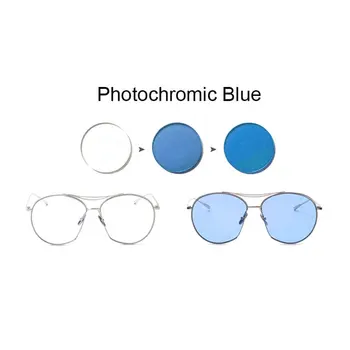 Tek Vizyon Len Fotokromik Mavi veya Pembe veya Mor SPH Aralığı-8.00~+6.00 Max CLY-6.00 Optik Lensler Gözlük 1.56/1.61 2
