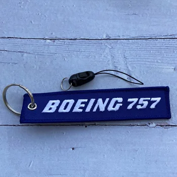 1 Takım Nakış Boeing 757 telefon kayışı Bilek Kayışı KİMLİK Kartı Spor telefon kılıfı Sapanlar Rozeti Kamera GoPro Dize Aviator