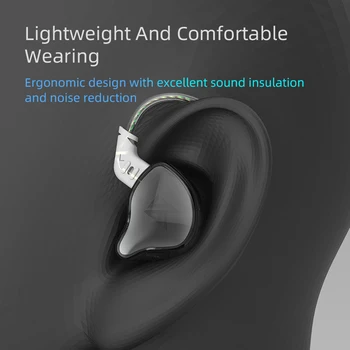 KZ EDC Kulak 3.5 mm Kablolu Kulaklıklar HiFi Gürültü İptal Spor Müzik oyun monitörü Kulaklık Kulaklık Mikrofon ile Kulaklık