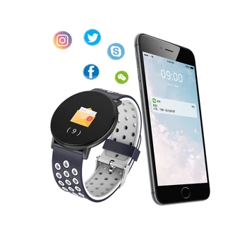 Akıllı saat Kadın Erkek Çağrı Mesaj Hatırlatma ile 1.3 İnç Renkli Dokunmatik Ekran Kalp Hızı Kan Monitörü Spor İzci Smartwatch 1