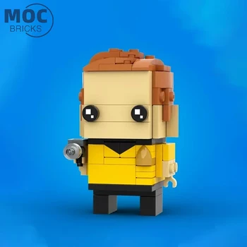 Ünlü Yıldız Film Serisi Brickheadz Kaptan Kirk Kahraman Yapı Taşı Tuğla Modeli DIY çocuk Oyuncak noel hediyesi