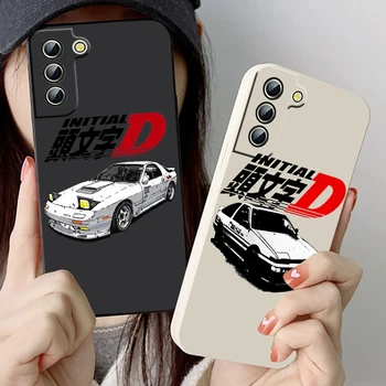 Anime İlk D 86 Araba Yarışı Samsung telefon kılıfı İçin Galaxy S22 S21 S20 Pro FE S10 Not 20 10 Artı Ultra Sıvı Halat Kapak
