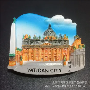 Roma Şehir, Çin Vatikan, hediyelik eşya, buzdolabı mıknatısları, high-end zarif el-boyalı reçine hediyeler