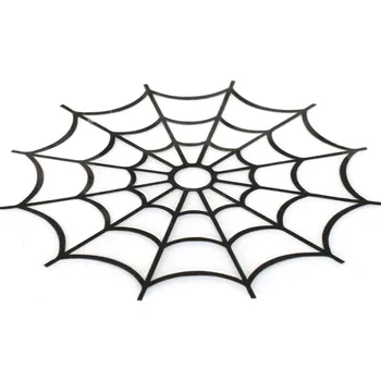 11.3 cm * 11.5 cm Karikatür Moda Örümcek Ağı Örümcek Ağı Kalıp Kesim Vinil Çıkartması Araba Çıkartmaları Siyah / Gümüş C5-3008