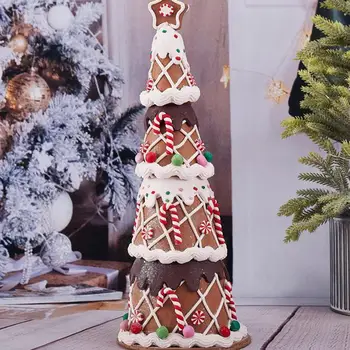 Şeker Tema Noel Ağacı Fondan Çikolata baston şeker Noel Ağacı Süsleri Noel Masa üstü dekor Centerpiece Parti