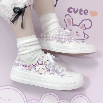 Amy ve Michael Yeni Güzel Sevimli Kız Öğrenciler kanvas ayakkabılar Düşük Üst Rahat Espadrilles Kawaii Anime Ayakkabı Kadın vulkanize ayakkabı 4