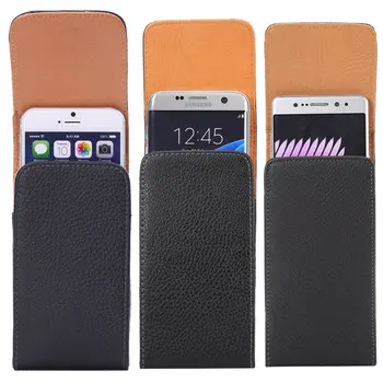 Evrensel Akıllı Telefon çanta kemeri Klip Kılıfı Samsung Note10 S10 S20 ultra S9 S8 artı PU Deri iphone için kılıf 7 8 6s Artı XR 1